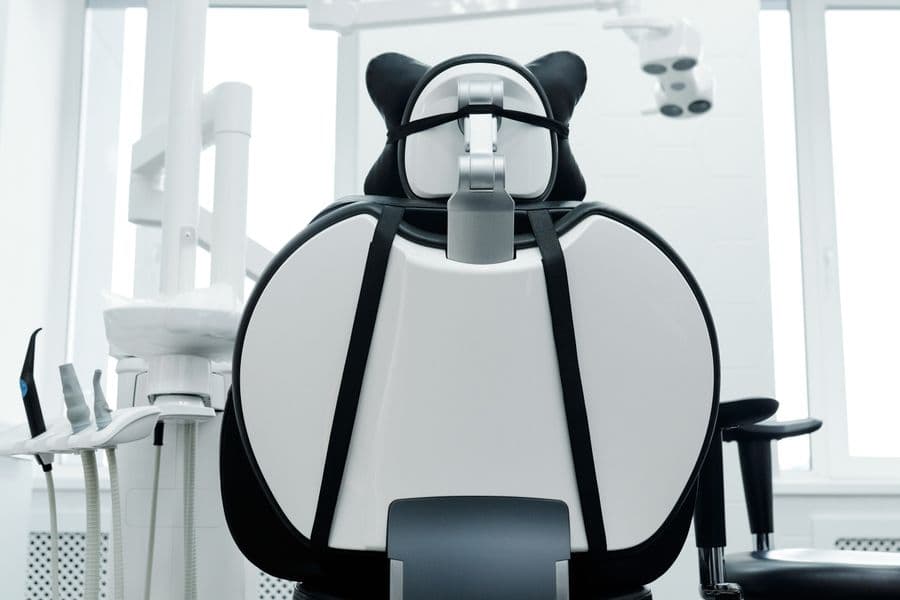 A modern, well-equipped dental treatment room